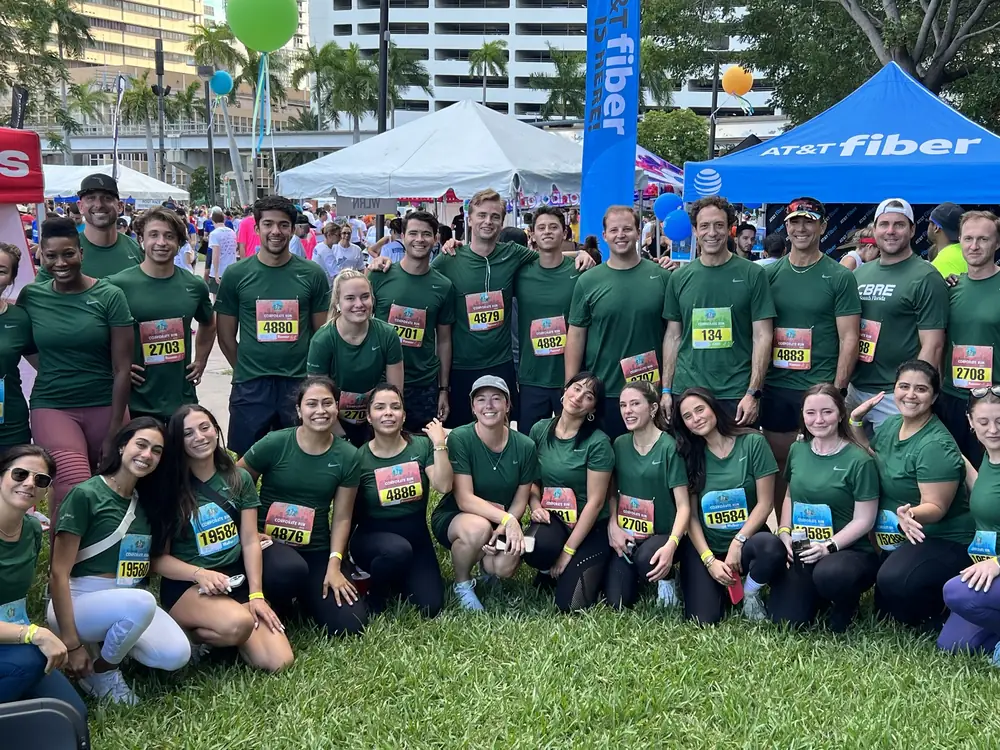 CBRE South Florida team at the Corporate Run — David Bateman
